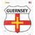 Guernsey Flag Wholesale Novelty Highway Shield Sticker Decal