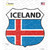 Iceland Flag Wholesale Novelty Highway Shield Sticker Decal