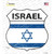Israel Flag Wholesale Novelty Highway Shield Sticker Decal