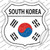 South Korea Flag Wholesale Novelty Highway Shield Sticker Decal
