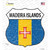 Madeira Islands Flag Wholesale Novelty Highway Shield Sticker Decal