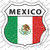 Mexico Flag Wholesale Novelty Highway Shield Sticker Decal