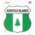 Norfolk Islands Flag Wholesale Novelty Highway Shield Sticker Decal