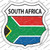 South Africa Flag Wholesale Novelty Highway Shield Sticker Decal