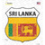 Sri Lanka Flag Wholesale Novelty Highway Shield Sticker Decal