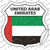 United Arab Emirates Flag Wholesale Novelty Highway Shield Sticker Decal