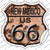 New Mexico Route 66 Rusty Wholesale Novelty Highway Shield Sticker Decal
