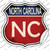North Carolina Wholesale Novelty Highway Shield Sticker Decal