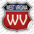 West Virginia Wholesale Novelty Highway Shield Sticker Decal