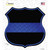 Thin Blue Line Wholesale Novelty Highway Shield Sticker Decal