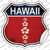 Hawaii Hibiscus Wholesale Novelty Highway Shield Sticker Decal