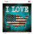 I Love USA Wholesale Novelty Square Sticker Decal