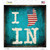 I Love Indiana Wholesale Novelty Square Sticker Decal