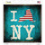 I Love New York Wholesale Novelty Square Sticker Decal