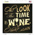 Wine O Clock Wholesale Novelty Square Sticker Decal