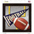 Football Wholesale Novelty Square Sticker Decal