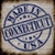 Connecticut Stamp On Wood Wholesale Novelty Square Sticker Decal