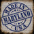 Maryland Stamp On Wood Wholesale Novelty Square Sticker Decal