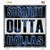 Straight Outta Dallas Blue Wholesale Novelty Square Sticker Decal