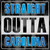 Straight Outta Carolina Wholesale Novelty Square Sticker Decal