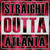 Straight Outta Atlanta Wholesale Novelty Square Sticker Decal