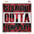 Straight Outta Tampa Bay Wholesale Novelty Square Sticker Decal