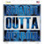 Straight Outta Detroit Wholesale Novelty Square Sticker Decal