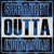Straight Outta Indianapolis Wholesale Novelty Square Sticker Decal