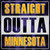 Straight Outta Minnesota Wholesale Novelty Square Sticker Decal