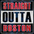 Straight Outta Boston Wholesale Novelty Square Sticker Decal