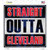 Straight Outta Cleveland City Wholesale Novelty Square Sticker Decal