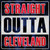 Straight Outta Cleveland City Wholesale Novelty Square Sticker Decal