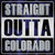 Straight Outta Colorado Wholesale Novelty Square Sticker Decal
