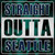 Straight Outta Seattle City Wholesale Novelty Square Sticker Decal