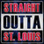 Straight Outta St Louis Wholesale Novelty Square Sticker Decal