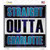 Straight Outta Charlotte Wholesale Novelty Square Sticker Decal