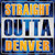 Straight Outta Denver City Wholesale Novelty Square Sticker Decal