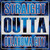 Straight Outta Oklahoma City Wholesale Novelty Square Sticker Decal