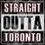 Straight Outta Toronto White Wholesale Novelty Square Sticker Decal