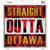 Straight Outta Ottawa Wholesale Novelty Square Sticker Decal