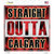 Straight Outta Calgary Wholesale Novelty Square Sticker Decal