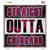 Straight Outta Colorado City Wholesale Novelty Square Sticker Decal