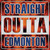 Straight Outta Edmonton Wholesale Novelty Square Sticker Decal
