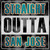 Straight Outta San Jose Wholesale Novelty Square Sticker Decal