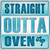 Straight Outta Oven Boy Wholesale Novelty Square Sticker Decal