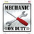 Mechanic On Duty Wholesale Novelty Square Sticker Decal