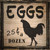 Eggs 25 Cents A Dozen Wholesale Novelty Square Sticker Decal