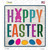 Happy Easter with Eggs Wholesale Novelty Square Sticker Decal