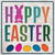 Happy Easter with Eggs Wholesale Novelty Square Sticker Decal