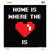 Home Where the Heart Is Wholesale Novelty Square Sticker Decal